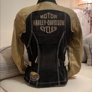 Harley-Davidson Fade out Women’s leather & Denim Jacket.